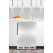 Summit CT66JBISSHVADA ADA Comp Built In Refrigerator-Freezer 5.1 Cu. Ft. White/Stainless Steel