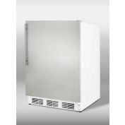 Summit CT66JSSHVADA ADA Comp Freestanding Refrigerator-Freezer 5.1 Cu. Ft. White/Stainless Steel