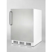 Summit CT66JSSTB Freestanding Refrigerator-Freezer 5.1 Cu. Ft. White/Stainless Steel