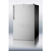 Summit FF521BLBISSHVADA ADA Comp Built in Undercounter Refrigerator 4.1 Cu. Ft. Blk/Stainless Steel