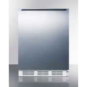 Summit FF61SSHHADA ADA Comp Freestanding All Refrigerator 5.5 Cu. Ft. White/Stainless Steel