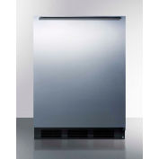 Summit FF63BSSHH Freestanding Counter Height All Refrigerator 5.5 Cu. Ft. Black/Stainless Steel