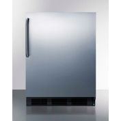 Summit FF63BSSTB Freestanding Counter Height All Refrigerator 5.5 Cu. Ft. Black/Stainless Steel