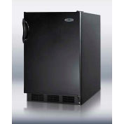 Summit FF6BBIADA ADA Comp Built in Undercounter Refrigerator 5.5 Cu. Ft. Black