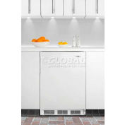 Summit FF6BIADA ADA Comp Built in Undercounter Refrigerator 5.5 Cu. Ft. White