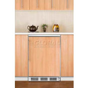 Summit FF6BIFR Built In Undercounter All Refrigerator 5.5 Cu. Ft. White