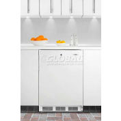 Summit FF6LBIADA ADA Comp Built in Undercounter Refrigerator 5.5 Cu. Ft. White