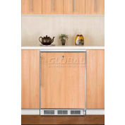 Summit FF6LBIFR Built In Undercounter All Refrigerator 5.5 Cu. Ft. White