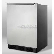 Summit FF7BSSHH Freestanding All Refrigerator 5.5 Cu. Ft. Black/Stainless Steel