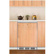 Summit FF7LBIFR Built In Undercounter All Refrigerator W/Lock 5.5 Cu. Ft. White