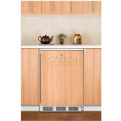 Summit FF7LBIIF Built In Undercounter All Refrigerator W/Lock 5.5 Cu. Ft. White