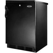 Summit FF7LBL Freestanding All Refrigerator W/Lock 5.5 Cu. Ft. Black