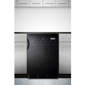 Summit FF7LBLBI Commercial Built In Undercounter All Refrigerator 5.5 Cu. Ft. Black