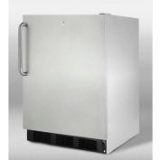 Summit FF7LBLCSS Commercial Built In Undercounter All Refrigerator W/Lock 5.5 Cu. Ft. Stain Steel