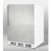 Summit FF7SSHV Freestanding Undercounter Refrigerator W/Lock 5.5 Cu. Ft. White