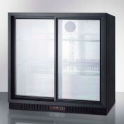 Summit-Counter Height Beverage Merchandiser, Two Sliding Glass Door