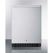 Summit SPR627OSSSHH Indoor-Outdoor Built In-Freestanding Refrigerator 4.6 Cu Ft. Blk/Stainless Steel