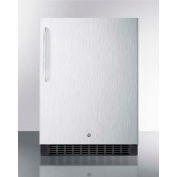 Summit SPR627OSSSTB Indoor-Outdoor Built In-Freestanding Refrigerator 4.6 Cu.Ft. Blk/Stainless Steel