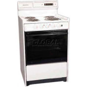 Summit WEM630DK - Deluxe 220V Electric Range, Slim 24"W, Digital Clock/Timer, Light
