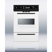 Summit WTM7212KW - Gas Wall Oven, Electric Ignition, Clock/Timer, Window, White