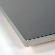 Treston Work Surface, 16 Ga. Stainless Steel Wrapped, Polished Corners, 96"W x 36"D x 1-1/2" Thick
