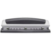 Swingline® Precision Pro® Desktop Punch, 2 - 3 Holes, 10 Sheets, Black/Silver