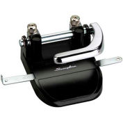 Swingline® Heavy Duty Two-Hole Punch, 1/4" Hole Size, 40 Sheet Capacity, Black