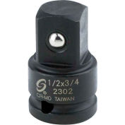 Sunex® Tools Male Impact Socket Adapter, 1/2" Drive 1/2", Female x 3/4" 