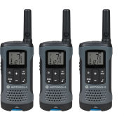 Motorola Solutions Talkabout® T200TP Rechargeable Two-Way Radios,Gray - 3 Pack