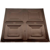 Great Lakes Tin Syracuse 2' X 2' Lay-in Tin Ceiling Tile in Bronze Burst - Y50-06