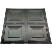 Great Lakes Tin Syracuse 2' X 2' Lay-in Tin Ceiling Tile in Argento - Y50-07