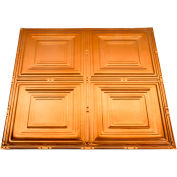 Great Lakes Tin Syracuse 2' X 2' Nail-up Tin Ceiling Tile in Copper - T50-08