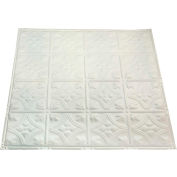 Great Lakes Tin Hamilton 2' X 2' Lay-in Tin Ceiling Tile in Antique White - Y52-02