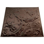 Great Lakes Tin Saginaw 2' X 2' Nail-Up Tin Ceiling Tile in Bronze Burst - T53-06