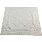 Great Lakes Tin Toledo 2' X 2' Lay-in Tin Ceiling Tile in Antique White - Y55-02