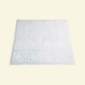 Great Lakes Tin Ludington 2' X 2' Lay-in Tin Ceiling Tile in Matte White - Y57-01