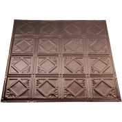 Great Lakes Tin Ludington 2' X 2' Lay-in Tin Ceiling Tile in Bronze Burst - Y57-06