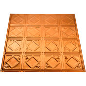 Great Lakes Tin Ludington 2' X 2' Lay-in Tin Ceiling Tile in Copper - Y57-08