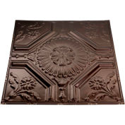 Great Lakes Tin Rochester 2' X 2' Lay-in Tin Ceiling Tile in Bronze Burst - Y58-06