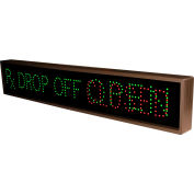 Tapco 132490 RX Drop Off|Open|Closed, 42" x 7" x 2.5", Green/Red LED Sign