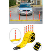 3192-00003 Traffic Guard Portable Speed Bump with Delineators and Reflectors, 10'L