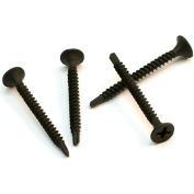 #6 x 1-7/8" Drywall Screw - Phillips Bugle Head - Black Phosphate - TEK Self-Drilling Pt - 100 Pack