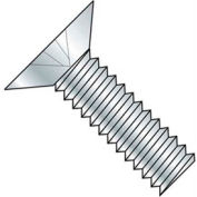 8-32 x 1/4" Machine Screw - Phillips Flat Head - Undercut - Steel - Zinc Plated - Pkg of 100
