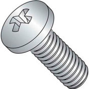 10-32 x 1/2" Machine Screw - Phillips Pan Head - Steel - Zinc Plated - Pkg of 100