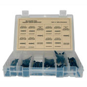 160 Piece Concrete Masonry Screw Assortment - #10 (3/16) to 1/4" - Hex Washer Head - Blue