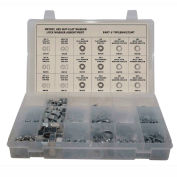 630 Piece Metric Hex Nut & Washer Assortment - M4 to M12 - Steel - Zinc