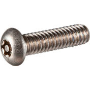1/4-28 x 3/4" Tamper-Proof Security Machine Screw - Button Torx Head - 18-8 Stainless Steel - 100 Pk