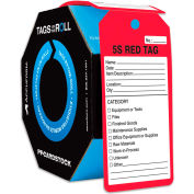 Accuform TAR164 5S Red Tag, PF-Cardstock, 250/Roll