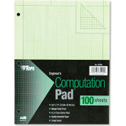 TOPS® Engineering Computation Pad 35500, 8-1/2" x 11", Green Tint, 100 Sheets, 1/Pack