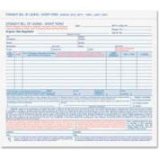 Tops® Bill Of Lading Forms, 3-Part, Carbonless, 8-1/2" x 7", White, 50 Sets/Pack